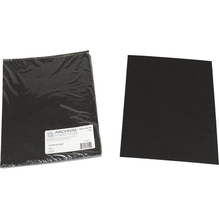 Archival Methods Cartulina Archivística 9-Point 8x10 Pulgadas 50 Hojas Negra 100 lb