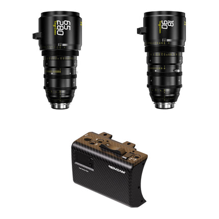 DZOFilm Tango 18-90mm y 65-280mm Lentes Zoom S35 T2.9 con Kit Servo
