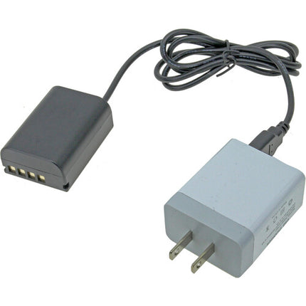 GyroVu Adaptador USB para Batería Dummy Olympus BLX1 con Cable de 40" y Alimentación 3.1A