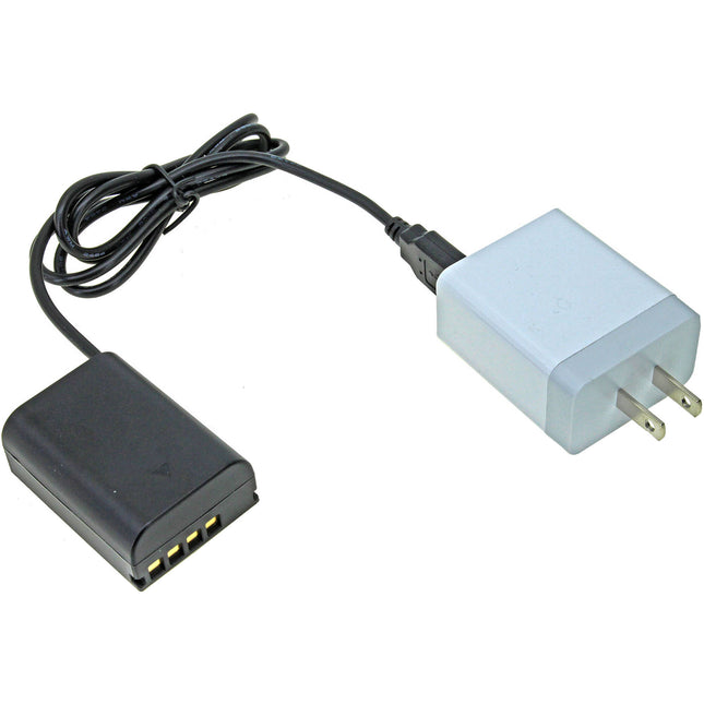 GyroVu Adaptador USB para Batería Dummy Olympus BLX1 con Cable de 40" y Alimentación 3.1A