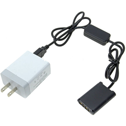 GyroVu Adaptador de Batería Dummy Sony NP-BX1 con Cable USB 3.1A 102 cm