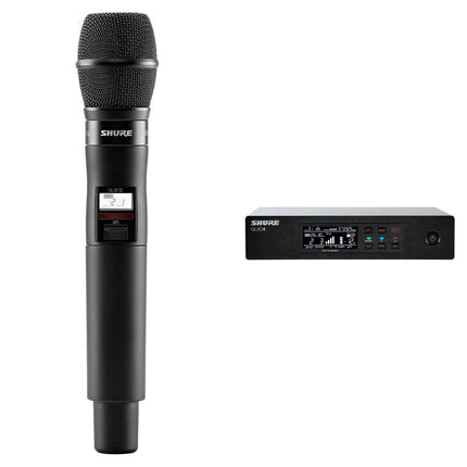 Shure QLXD4/KSM9 Sistema de Micrófono Inalámbrico Digital con Alcance 100 m y 2560 Frecuencias
