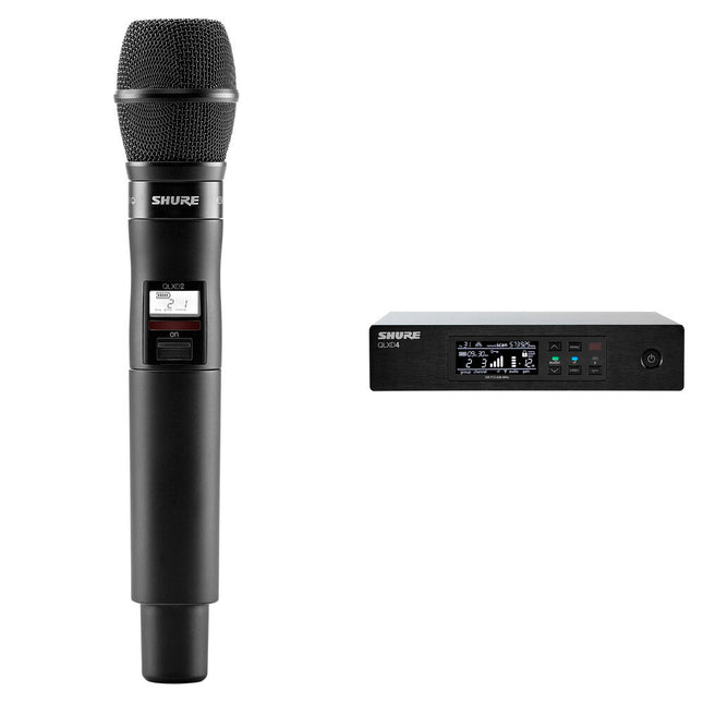 Shure QLXD4/KSM9 Sistema de Micrófono Inalámbrico Digital con Alcance 100 m y 2560 Frecuencias