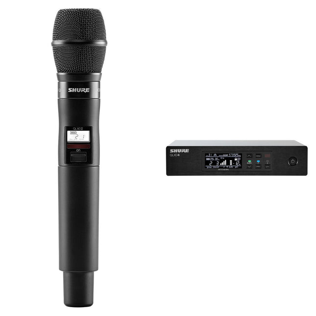 Shure QLXD4/KSM9 Sistema inalámbrico micrófono handheld cápsula KSM9 330' alcance 2560 frecuencias
