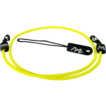 Action Sports Anchor OG60 Cordon Elástico y Lanyard 24 pulg Amarillo Flúor con Clips Dual y Sticker Gratis