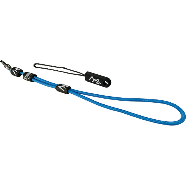 Action Sports Anchor Wristy Correa de Muñeca para Teléfono Azul Eléctrico con Clip de Aluminio y Sticker Gratis