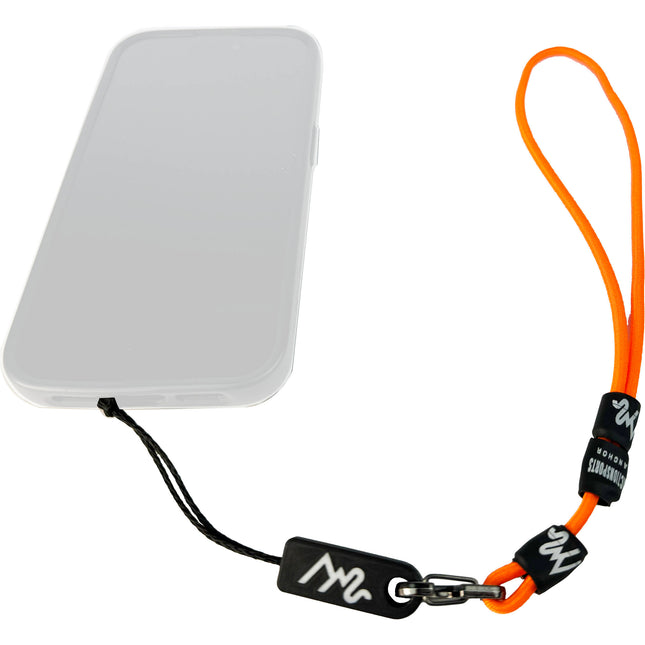 Action Sports Anchor Correa de Muñeca para Teléfono con Clip de Aluminio y Pegatina Fluorescente