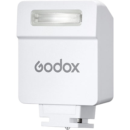 Godox IM22 Mini Flash blanco para cámara con batería litio y 5 niveles de potencia