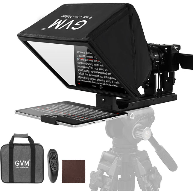 GVM Teleprompter TQ-MA para Tablets y Smartphones 8.6" Control Remoto