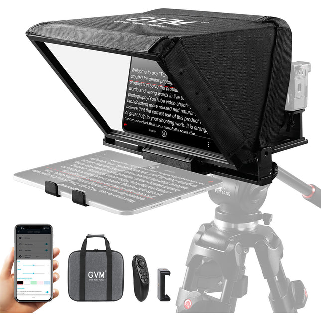 GVM Teleprompter TQ-MB Soporte para Tablets hasta 8.6" con Control Remoto