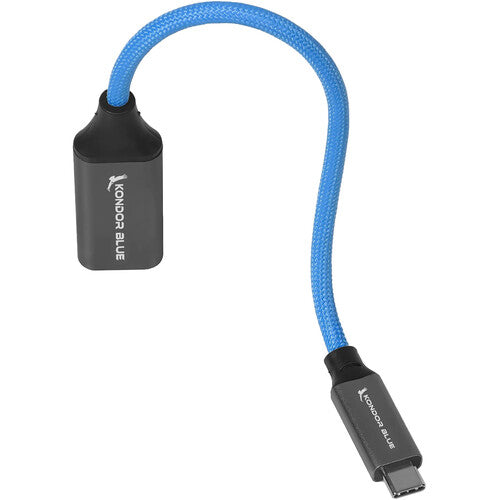 Kondor Blue Adaptador USB-C a HDMI Femenino con Cable Nylon Reforzado