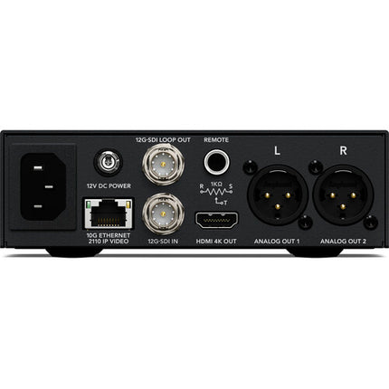 Blackmagic Design 2110 IP SDI a HDMI 12G Conversor con LCD y Alimentación Redundante