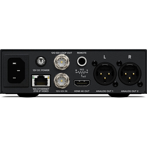 Blackmagic Design 2110 IP SDI a HDMI 12G Conversor con LCD y Alimentación Redundante