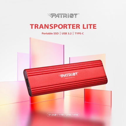 Patriot 4TB Transporter Lite SSD portátil USB 3.2 Gen 2 1000MB/s