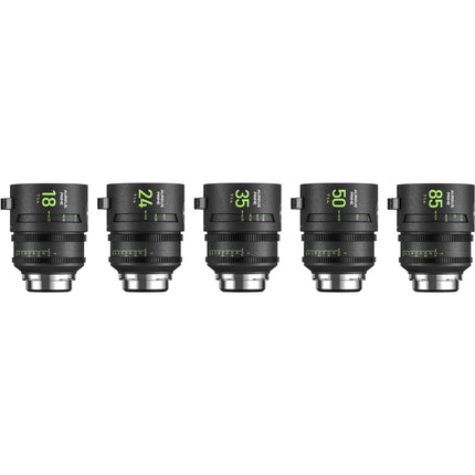 NiSi AUREUS PRIME T1.4 Kit de 5 lentes cine Full-Frame ARRI PL 18-85mm