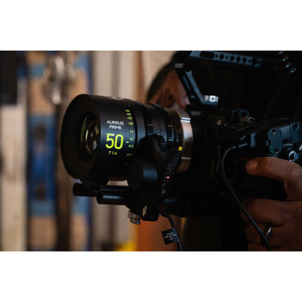 NiSi AUREUS PRIME 50mm T1.4 Lente de Cine Full-Frame 46mm círculo imagen 300° enfoque ARRI PL