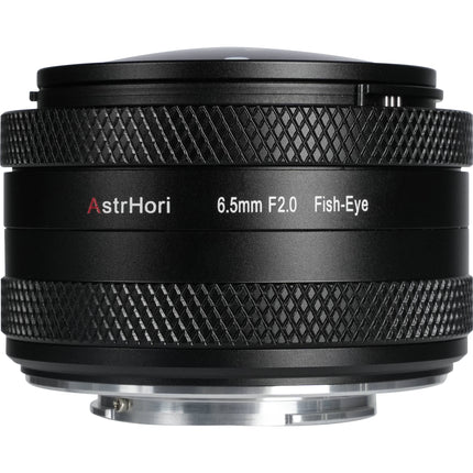 AstrHori 6.5mm f/2 Objetivo Ojo de Pez Micro Cuatro Tercios Apertura f/2 a f/22