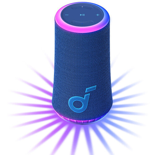 Soundcore by Anker Glow Altavoz inalámbrico portátil 18h reproducción luces RGB azul