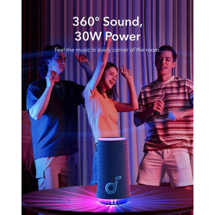 Soundcore by Anker Glow Altavoz inalámbrico portátil 18h reproducción luces RGB azul
