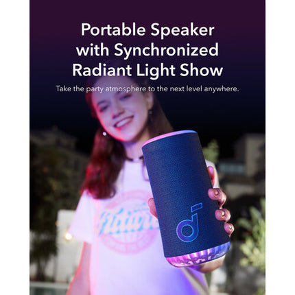 Soundcore by Anker Glow Altavoz inalámbrico portátil 18h reproducción luces RGB azul