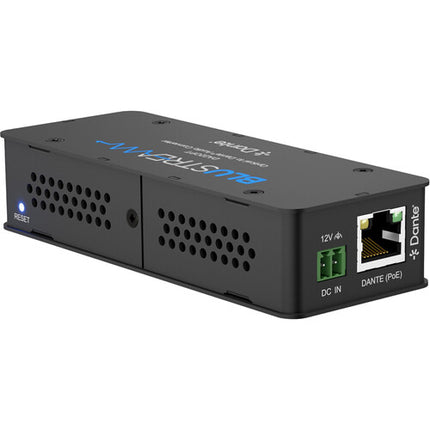 Blustream DA22OPT Convertidor de Audio Óptico a Dante con Soporte AES67 y PoE