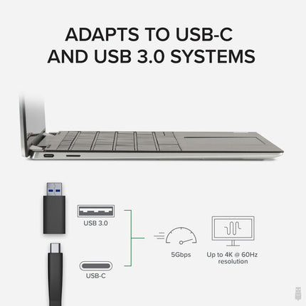 Plugable USBC-6950U Adaptador USB-C para Doble Pantalla 4K 3840x2160 2 HDMI 2.0 2 DisplayPort 1.2