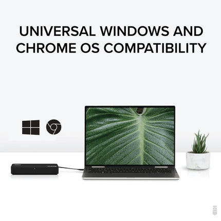 Plugable USBC-6950U Adaptador USB-C para Doble Pantalla 4K 3840x2160 2 HDMI 2.0 2 DisplayPort 1.2