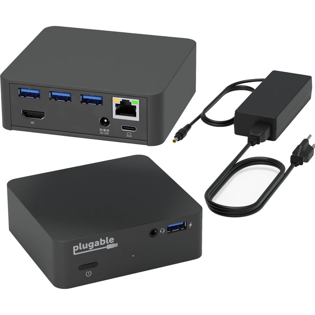 Plugable USB Type-C Mini Dock Estación con 85W Power Delivery HDMI Gigabit Ethernet
