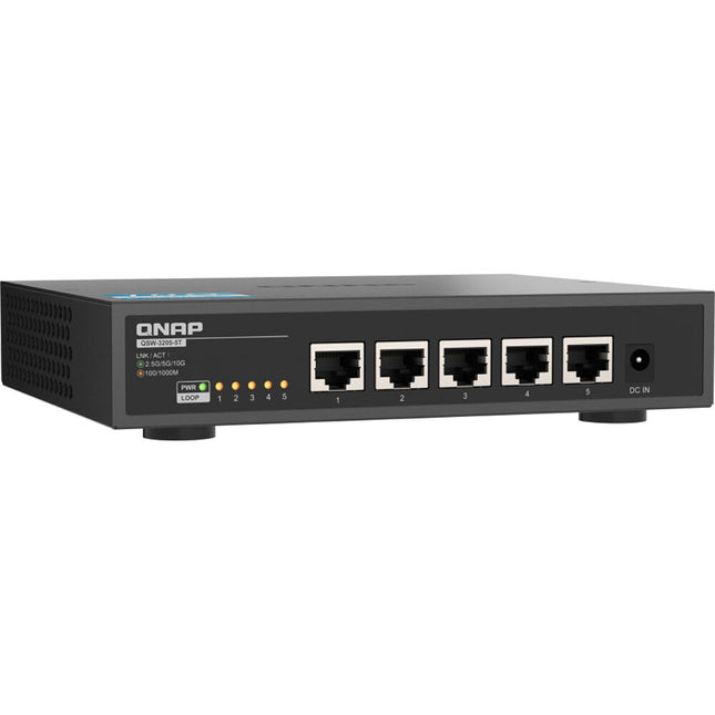 QNAP QSW-3205-5T Switch de Red 5 Puertos 10G 100 Gb/s Fanless