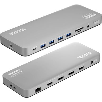Plugable 14-en-1 Estación Docking USB-C 3.2 Gen1 100W HDMI Dual