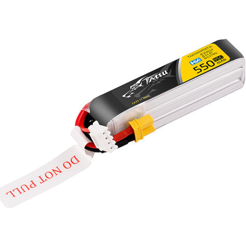 Tattu 3-Cell 11.4V LiPo Batería 550mAh 95C XT30 para Drones FPV 100-180
