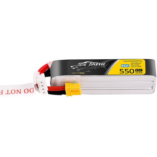Tattu 3-Cell 11.4V LiPo Batería 550mAh 95C XT30 para Drones FPV 100-180