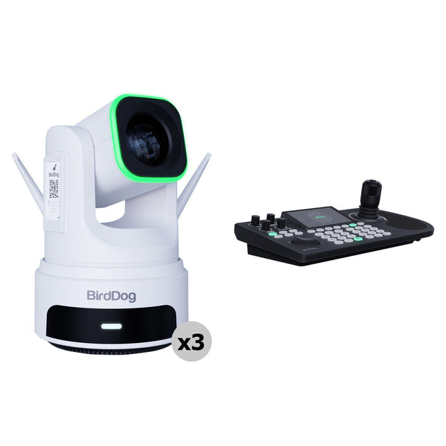 BirdDog X4 Ultra 4K Cámara PTZ Kit 3 Cámaras Controlador KBD