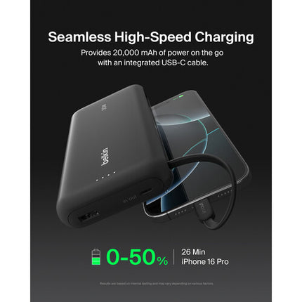 Belkin BoostCharge Power Bank 20K Batería 20000mAh 30W Negro