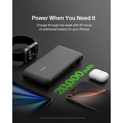 Belkin BoostCharge Power Bank 20K Batería 20000mAh 30W Negro