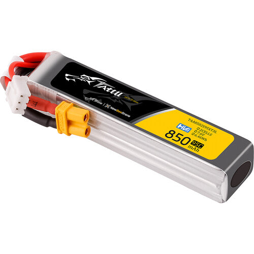 Tattu R-Line Batería LiPo 850mAh 2S 7.6V 95C con Conector XT30 para Drones