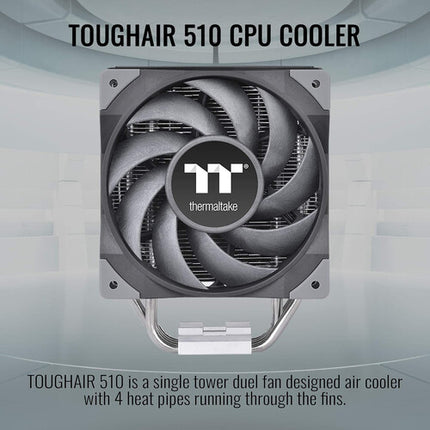 Thermaltake TOUGHAIR 510 Refrigerador CPU 120mm Ventilador 2000 rpm