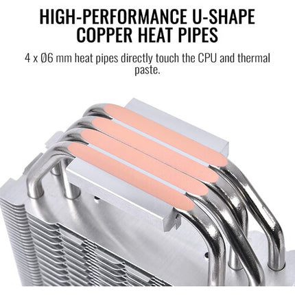 Thermaltake TOUGHAIR 510 Refrigerador CPU 120mm Ventilador 2000 rpm