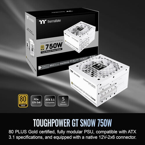 Thermaltake Toughpower GT 750W Fuente de Poder 80 PLUS Gold 120mm FDB