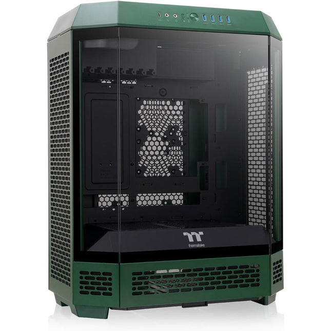 Thermaltake The Tower 600 Caja Mid-Tower Acero SGCC 2 Ventiladores 140mm Verde Racing