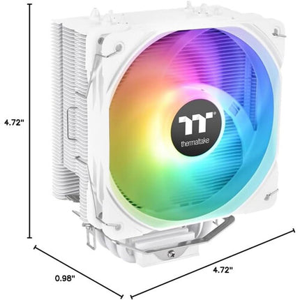 Thermaltake UX200 SE ARGB Ventilador 120mm 1800 RPM Refrigerador CPU Blanco