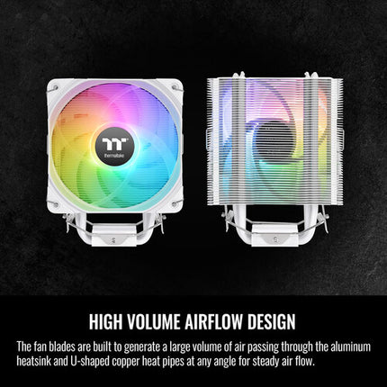 Thermaltake UX200 SE ARGB Ventilador 120mm 1800 RPM Refrigerador CPU Blanco