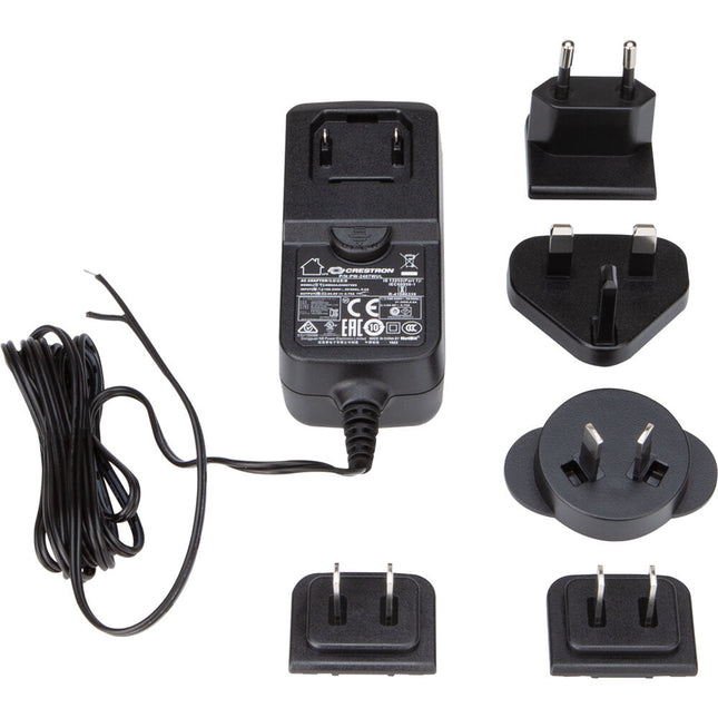 Crestron PW-2407WUL Fuente de Alimentación Montaje en Pared 24 VDC 0.75A con Kit de Cuchillas Universal