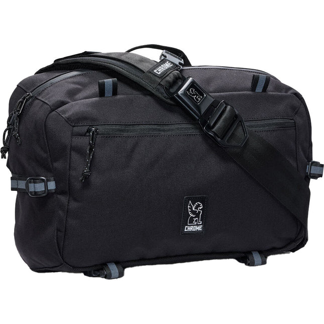 Chrome Industries Kadet Max Mochila Negra 15L con Funda para Laptop 15" y Correa Estabilizadora