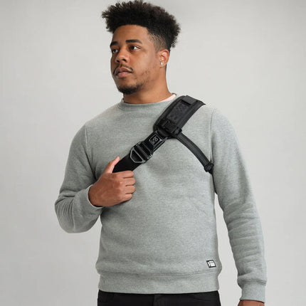 Chrome Industries Kadet Max Mochila Negra 15L con Funda para Laptop 15" y Correa Estabilizadora