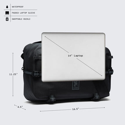 Chrome Industries Kadet Max Sling WP mochila impermeable 15L para laptop 14"