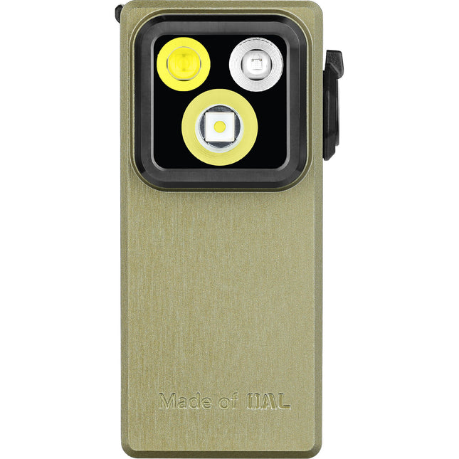 Olight Oclip Ultra Luz Recargable Clip 530 lúmenes 144 h USB-C Verde Oliva