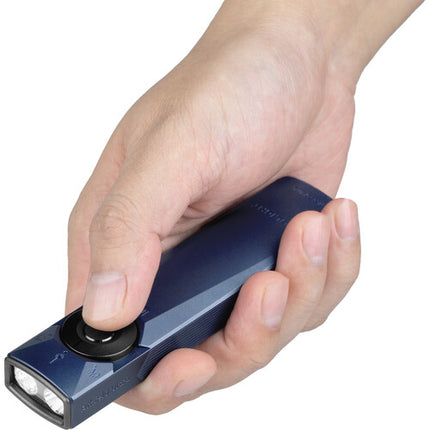Olight Arkfeld Ultra Linterna con Láser Verde UV 1400 Lúmenes IPX7 Azul Navy
