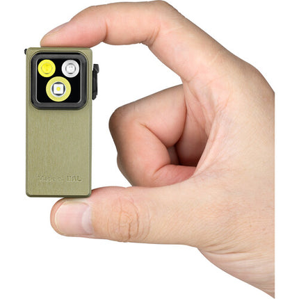 Olight Oclip Ultra Luz Recargable Clip 530 lúmenes 144 h USB-C Verde Oliva