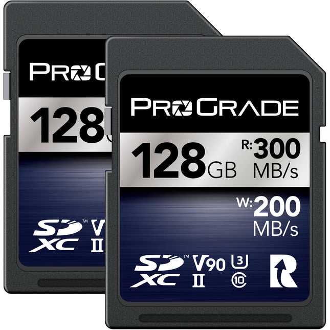 ProGrade Digital Tarjeta de Memoria SDXC 128GB UHS-II 300MBs 2 Pack